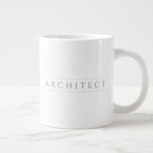 ARCHITECTURE Big White Mug / Grey (Droite)