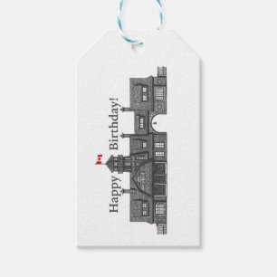 Architecture Birthday Labels Cadeaulabel
