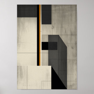 Architecture Brutaliste Art Mural Minimaliste