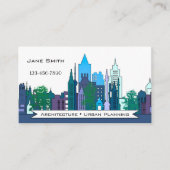 Architecture Carte de visite de planification urba (Devant)