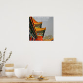 Architecture Chinoise Ancienne Affiche de Confuciu (Cuisine)