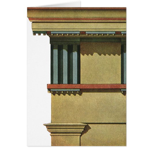 Architecture Classique Vintage, Entablement de Tem (Devant)