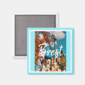 Architecture de Biélorussie Aimant d'église de Bre (Recto/Verso)