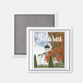 Architecture de Biélorussie Église Paysage Aimant (Recto/Verso)