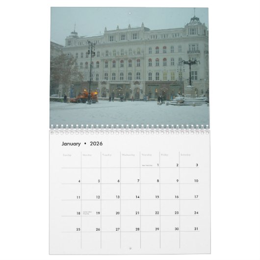 Architecture de Budapest - Calendrier 2022 (Jan 2026)