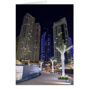 Architecture de Dubaï la nuit