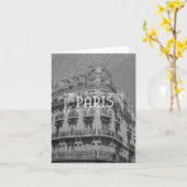 Architecture des Cartes pour notes de voyage Paris (Fleur jaune)
