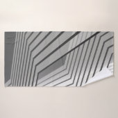 Architecture futuriste Abstraite arrière - plan 3d (Serviette de bain)