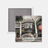 Architecture futuriste Shopping Singapour Magnet (Recto/Verso)
