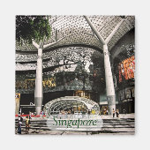 Architecture futuriste Shopping Singapour Magnet (Devant)