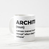 Architecture Humour Définition Mug (Devant gauche)