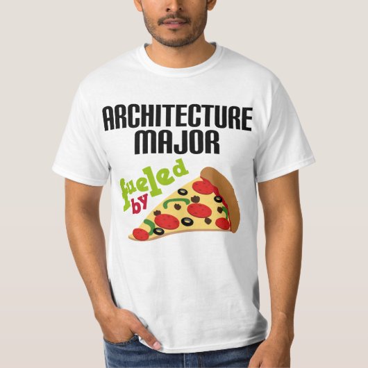 Architecture Major Gift (Pizza) T-shirt (Voorkant)