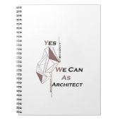 architecture, modern design, geometric art, black notitieboek (Voorkant)