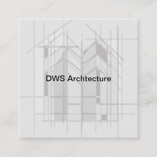 Architecture moderne Cartes de visite à thème (Devant)