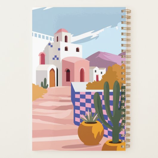 Architecture Retro À damiers Grèce personnalisée (Dos)