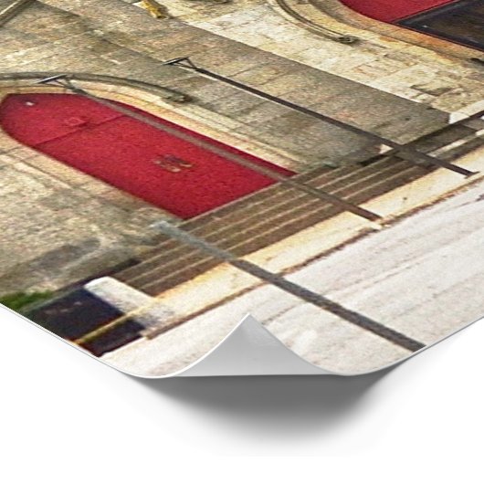 Architecture Scranton PA - Affiche Cityscape (Coin)