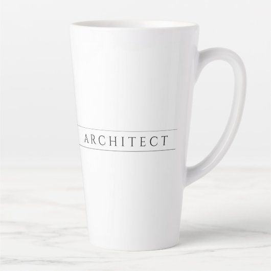 ARCHITECTURE Tall Latte Mug / Noir (Droite)