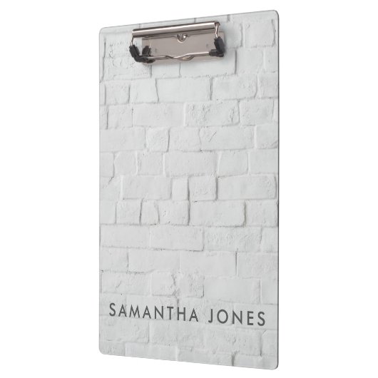 Architecture Texture White brick Klembord (Links)