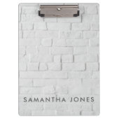 Architecture Texture White brick Klembord (Voorkant)