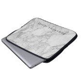 Architecture Texture white marble Elegant Laptop Sleeve (Voorkant onderkant)