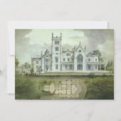 Architecture vintage, Invitation Château Français (Devant)