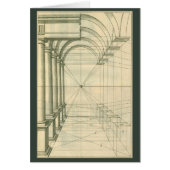Architecture vintage, Perspective Colonnes Arches (Devant)