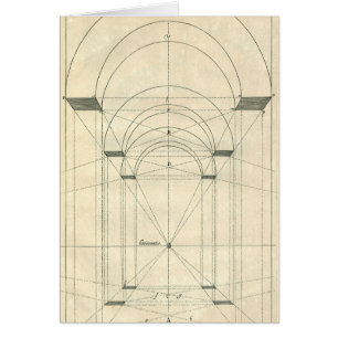 Architecture Vintage, Perspective d'arche de la Re