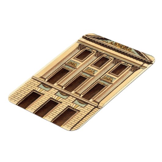 Architecturele façade door Jean Deneufforge Magneet (Linkerzijde)