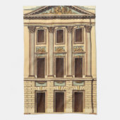 Architecturele façade door Jean Deneufforge Theedoek (Verticaal)