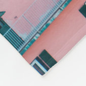 ARCHITECTURELE FOTOGRAFIE VAN CONCRETE HUISVESTING FLEECE DEKEN (Hoek)