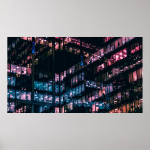 ARCHITECTURELE FOTOGRAFIE VAN HET BOUWEN MET MENSE POSTER