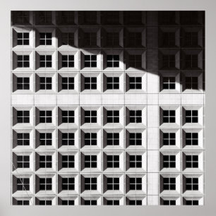 ARCHITECTURELE FOTOGRAFIE VAN WITTE BOUW POSTER