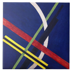 Architectuur 1 van Laszlo Moholy-Nagy Tegeltje