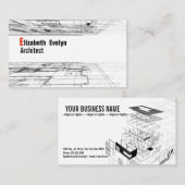 Architectuur achtergrond ontwerp 001 visitekaartje (Voorkant / Achterkant)