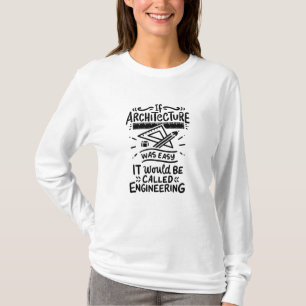 Architectuur architect t-shirt