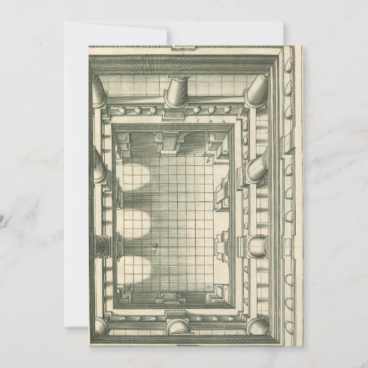  architectuur, Atrium Courtyard Perspective Kaart (Voorkant)