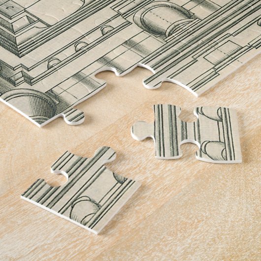 architectuur, Atrium Courtyard Perspective Legpuzzel (Zijkant)