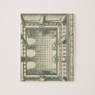 architectuur, Atrium Courtyard Perspective Legpuzzel