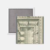  architectuur, Atrium Courtyard Perspective Magneet (Voorkant / Achterkant)