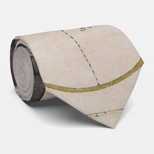  architectuur, bodemplan en Grieks Villa Stropdas (Opgerold)