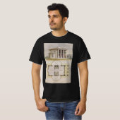  architectuur, bodemplan en Grieks Villa T-shirt (Voorkant volledig)