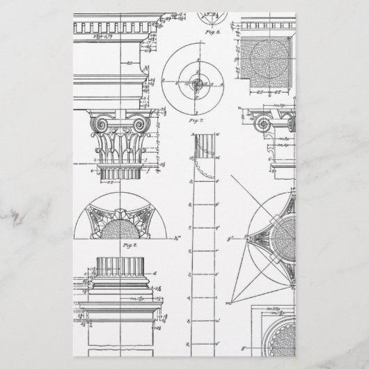 architectuur briefpapier (Voorkant)