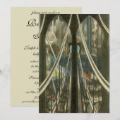 architectuur, Brooklyn Bridge Pensioen Kaart (Voorkant / Achterkant)