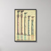  architectuur, de 5 Architecturaal Orden Canvas Afdruk (Voorkant)