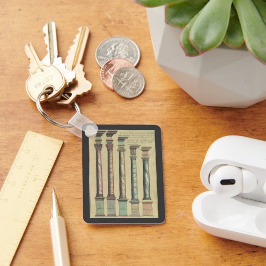  architectuur, de 5 Architecturaal Orden Sleutelhanger (Bureau)