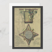  architectuur, decoratief kapitaal kroon (Voorkant / Achterkant)