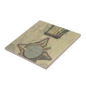  architectuur, decoratief kapitaal kroon tegeltje (Zijkant)