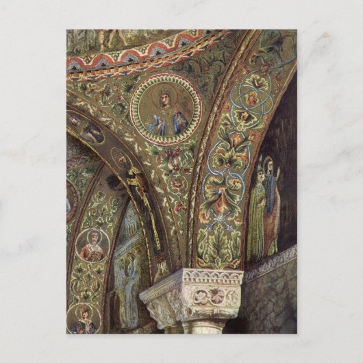 architectuur, decoratieve arm in een kerk briefkaart (Voorkant)