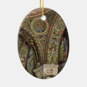 architectuur, decoratieve arm in een kerk keramisch ornament (Achterkant)