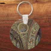 architectuur, decoratieve arm in een kerk sleutelhanger (Achterkant)